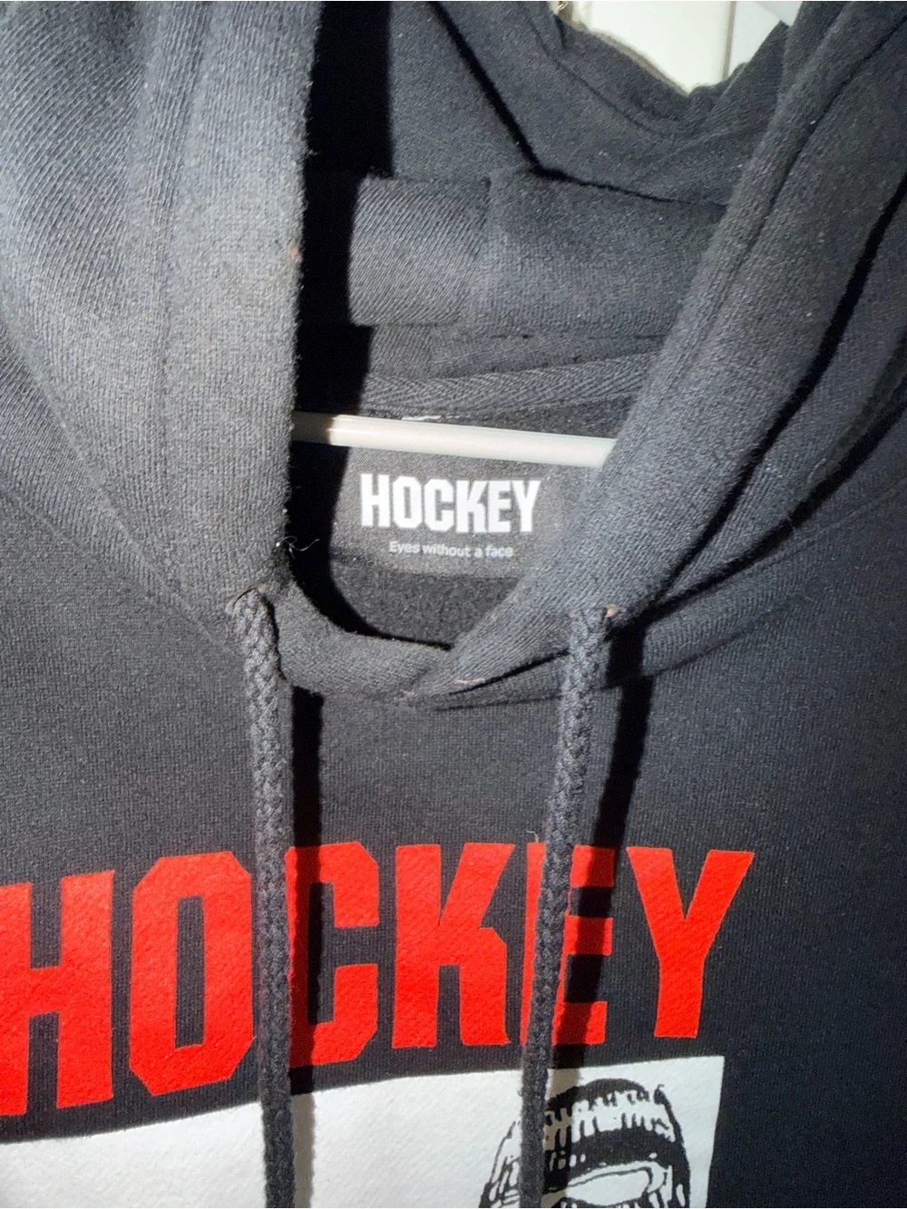 Black Graphic Pullover Hoodie